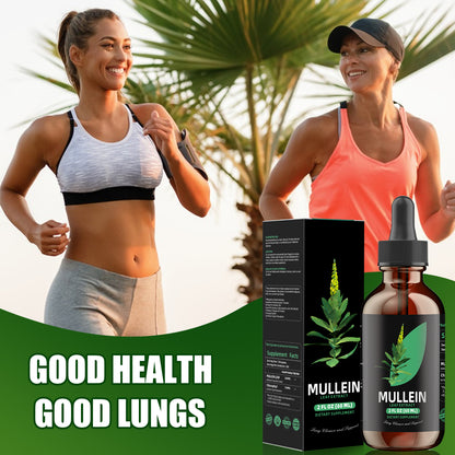 Chlorophyll&Mullein Drops for Lungs - Support Lung Cleanse & Respiratory Function for Healthy Breathing - Natural Supplement, Tincture Drops | Non-GMO, Vegetarian | 1 Month Supply